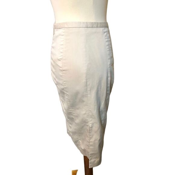 Express Design Studios tan straight pencil skirt - Picture 2 of 10